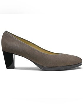 Ara Ophelia leather block heel comfort pumps